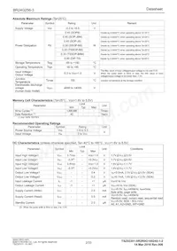 BR24G256-3 Datasheet Page 2