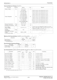 BR24G32FJ-3GTE2 Datasheet Page 2