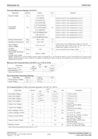 BR24G64-3A Datasheet Page 2