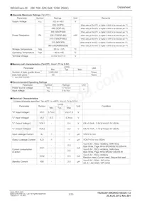 BR24S128FV-WE2 Datasheet Page 2
