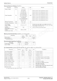 BR24T02-W Datasheet Page 2