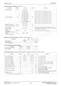 BR24T16-W Datasheet Page 2