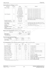 BR24T64FV-WE2 Datasheet Page 2