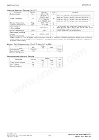 BR25G256-3 Datasheet Page 2