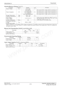 BR25G640F-3GE2 Datasheet Page 2