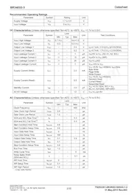 BR34E02FVT-3E2 Datasheet Page 2