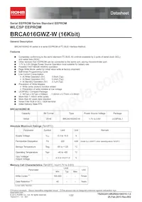 BRCA016GWZ-WE2 Datasheet Copertura