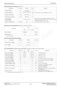BRCC064GWZ-3E2 Datasheet Page 2