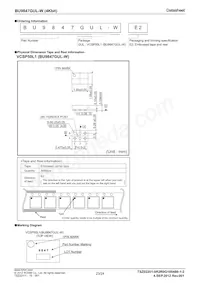 BU9847GUL-WE2 Datasheet Page 23