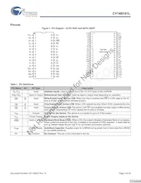 CY14B101L-SZ45XIT Datenblatt Seite 3