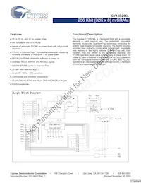CY14B256L-SZ45XIT Datasheet Cover