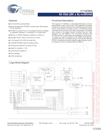 CY14E064L-SZ45XI Datasheet Cover