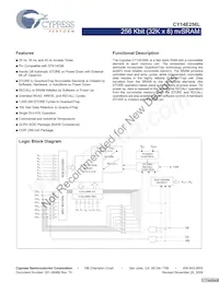 CY14E256L-SZ45XCT Datasheet Cover