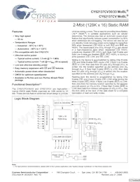 CY62137CVSL-70BAXIT Datenblatt Cover