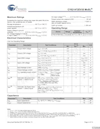 CY621472EV30LL-45ZSXI Datasheet Page 4