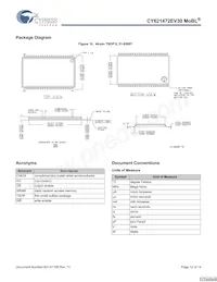 CY621472EV30LL-45ZSXI數據表 頁面 12