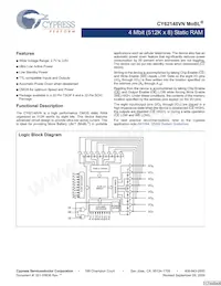 CY62148VNLL-70ZSXIT Datasheet Cover