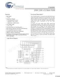 CY62256VLL-70ZXIT Datasheet Cover