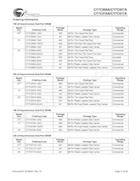 CY7C006A-15AXCT Datenblatt Seite 17