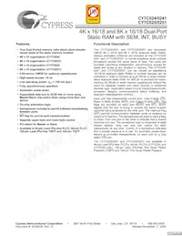CY7C024-25JXCT Datasheet Cover