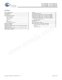 CY7C0241E-25AXCT Datasheet Page 3