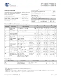 CY7C0241E-25AXCT Datasheet Page 9