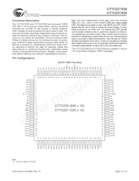 CY7C028-15AC Datasheet Pagina 2