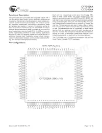 CY7C036A-15AC Datasheet Pagina 2