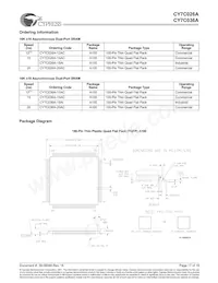CY7C036A-15AC Datasheet Page 17