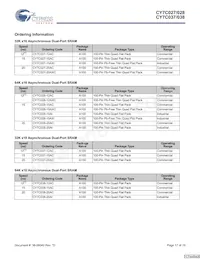 CY7C038V-20AI Datasheet Page 17