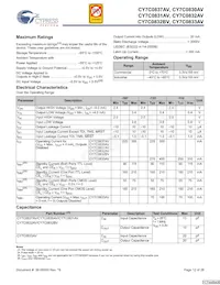 CY7C0831AV-167AXC Datasheet Page 12