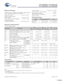 CY7C0852AV-133BBC Datasheet Page 13