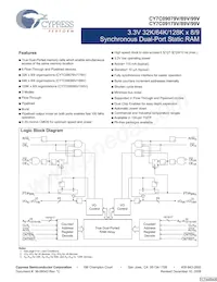 CY7C09089V-12AXI Datasheet Cover