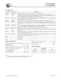 CY7C09199-9AC Datasheet Page 5