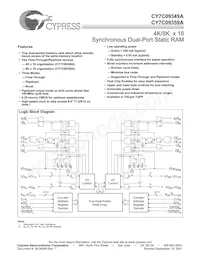 CY7C09349A-12AC Datasheet Cover