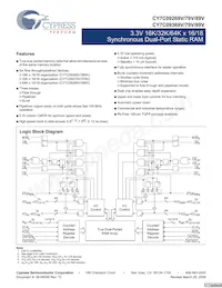 CY7C09389V-9AXI Datasheet Cover