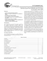 CY7C09449PV-AC Datasheet Copertura