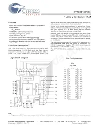 CY7C1018CV33-12VXIT Datenblatt Cover
