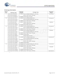 CY7C1021CV33-12BAXIT Datasheet Page 10