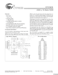 CY7C1041B-15ZXC Datasheet Copertura