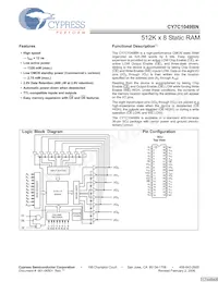 CY7C1049BNL-17VC Datenblatt Cover