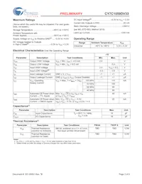 CY7C1059DV33-10BAXI Datasheet Page 3