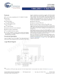 CY7C106D-10VXIT Datenblatt Cover