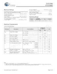 CY7C106D-10VXIT Datasheet Page 4