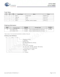 CY7C106D-10VXIT Datasheet Page 11
