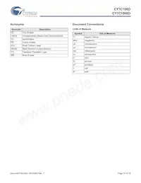 CY7C106D-10VXIT Datasheet Page 14