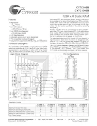 CY7C109B-20VC Datasheet Cover