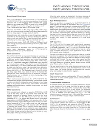 CY7C11501KV18-400BZXI Datenblatt Seite 9