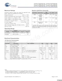 CY7C11501KV18-400BZXI Datasheet Pagina 21