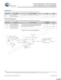 CY7C11501KV18-400BZXI Datasheet Pagina 23